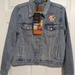 Levi's Kiki's Delivery Service Ghibli Miyazaki Premium Denim Jacket Womens L NWT